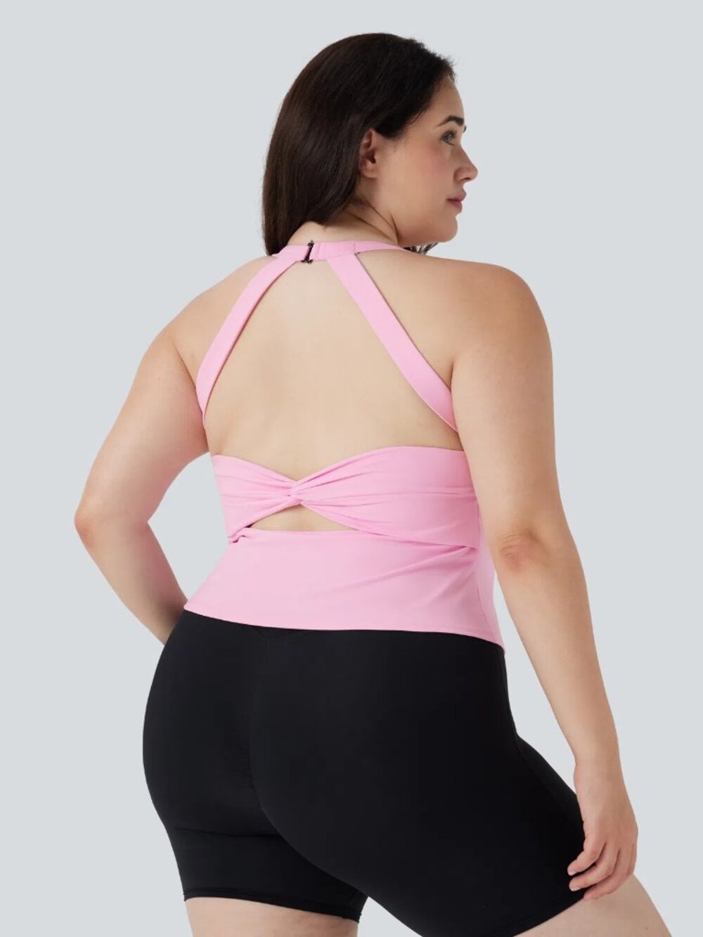 Halara 3X Nosegay SoftlyZero™ Plush Cut Out Yoga Plus Size Tank Top 50% off - Picture 2 of 2